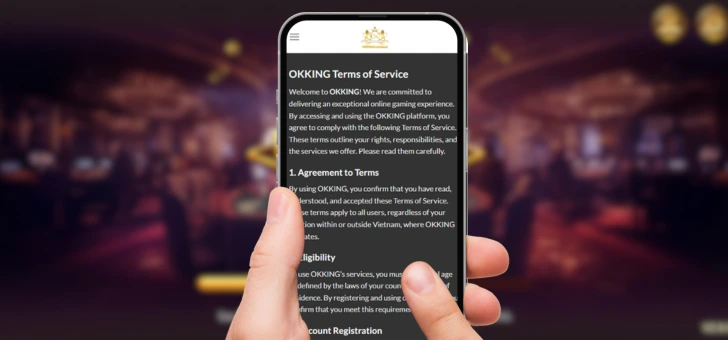 OKKING Terms of Services Banner